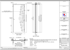 1. Bản vẽ chi tiết cửa gỗ công nghiệp MDF mẫu DM 1137